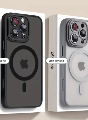 Противоударный чехол для iPhone на заказ в Алматы — матовый TPU, MagSafe - 660562 - фото 3 (mini)