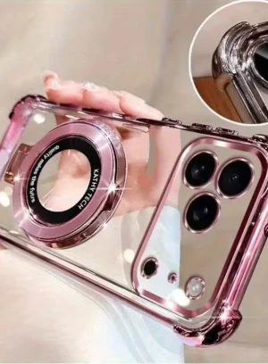 Прозрачный чехол для iPhone на заказ в Алматы — акриловый, магнитный, с защитой камеры - 660563 - фото 1 (mini)