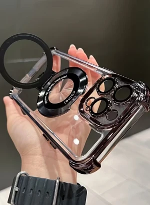 Прозрачный чехол для iPhone на заказ в Алматы — акриловый, магнитный, с защитой камеры - 660563 - фото 5 (mini)