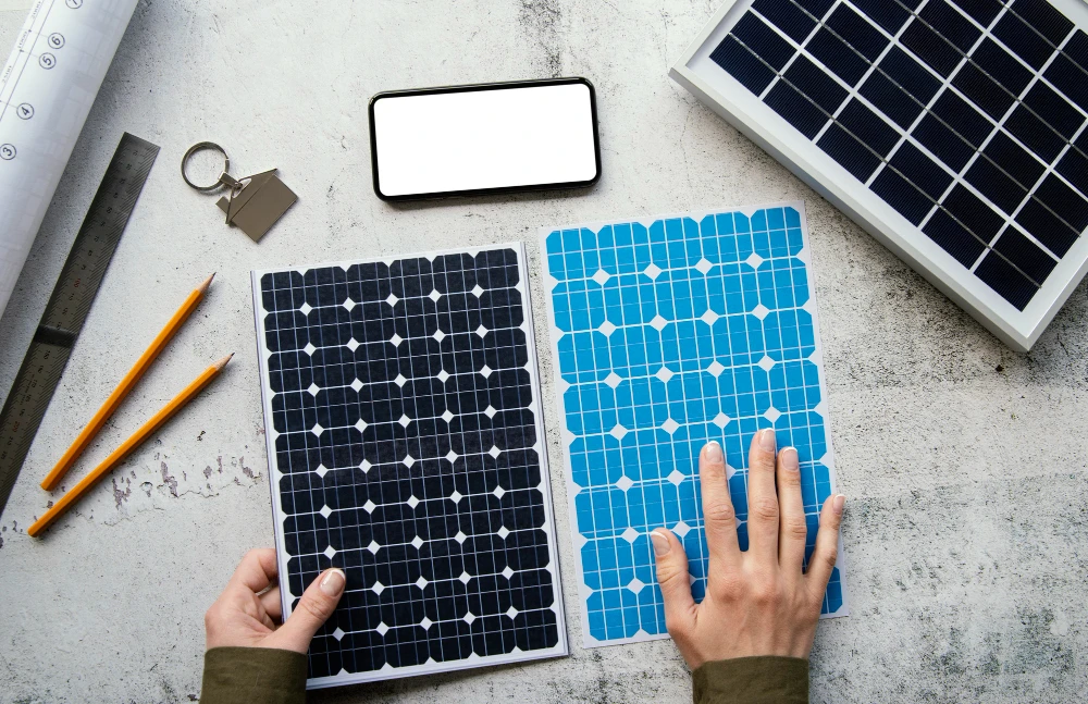 Monokristallijne en polykristallijne zonnepanelen: wat is het verschil bij de keuze voor een zonnecentrale - photo - ID259