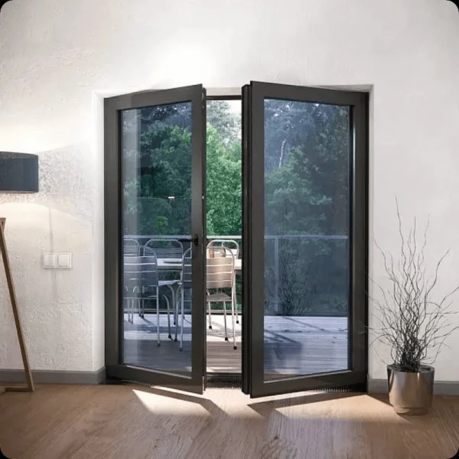 Дверь алюминиевая тёплая - 2279 - фото 1