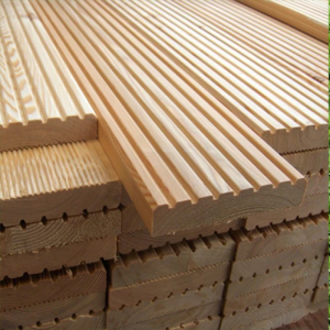 Teras taxtasi korduroy qarag'ay 28×145×4000, C navi-tashqi makon uchun amaliy echim - 2357 - rasm 1