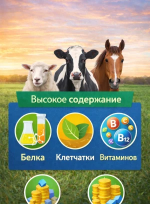 Гранулы из люцерны - 660429 - фото 1 (mini)